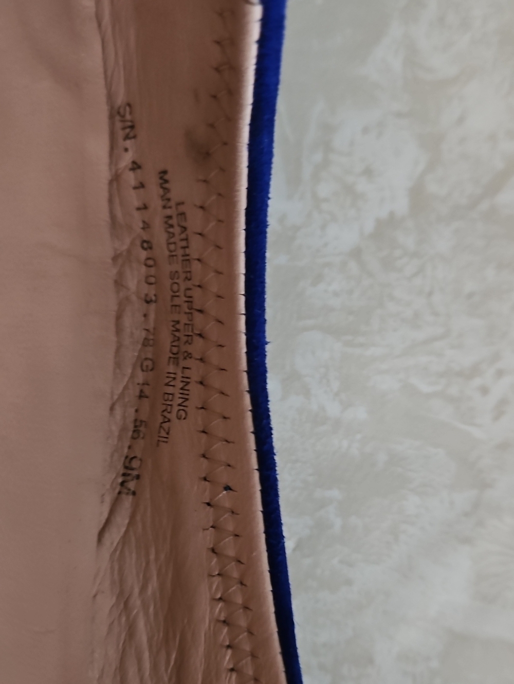 Tory Burch Cobalt Blue Suede Ballet Flats , Size 9M. - Picture 11 of 12
